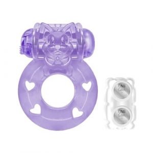 Anel Peniano com Vibro Bichinho Roxo