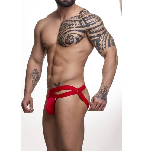 SD102V - Jock com Elástico Duplo Frontal - Vermelho