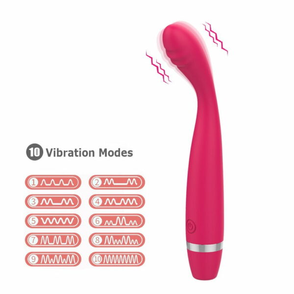 Vibrador com 10 Modos de Vibração Recarregável