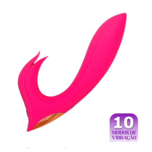 Vibrador Penetrável com Estimulador de Clitóris