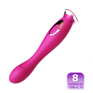 Vibrador Natalie com Língua e Estimulador de Clitóris