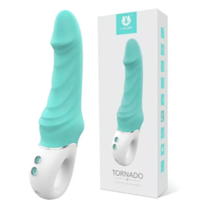 Vibrador Tornado Texturizado - Verde Claro