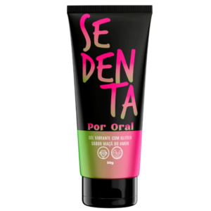 Sedenta Por Oral Maça do Amor Gel Vibrante Comestível com Glitter