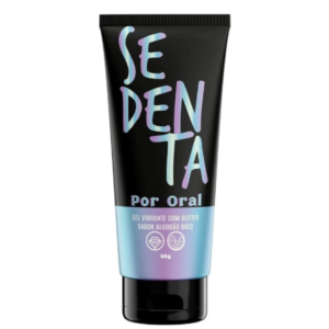 Sedenta Por Oral Algodão Doce do Amor Gel Vibrante Comestível Glitter