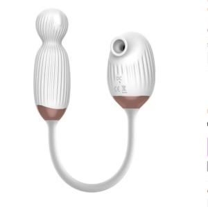 Vibrador Com Sugador e Bullet Giratório