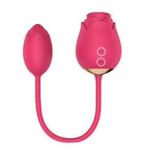 Sugador de Clitóris Formato Rosa Bullet Vibratório Pink