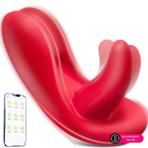 Vibrador Calcinha Power Formato Boca Por Aplicativo