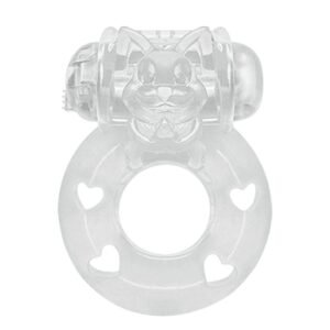 Anel Peniano com Vibro Bichinho Transparente