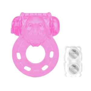 Anel Peniano com Vibro Bichinho Rosa